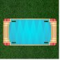 Custom Personalized Car License Plate With Background Stage Theater Red Gold
