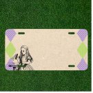 Custom Personalized License Plate Tag With Amazing Design With Girl Add Names
