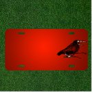 Custom Personalized License Plate With Add Names To Crow Alone Bird Black