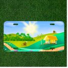 Custom Personalized License Plate Auto Tag With Gorgeous Cartoon View