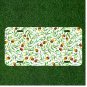 Custom Personalized License Plate Auto Tag With Green Leaves And Nuts Design