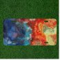 Custom Personalized License Plate Auto Tag With Wacky Red And Blue Design
