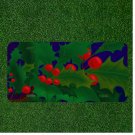 Custom Personalized License Plate Auto Tag With Tomatoes In Leaves Design Art
