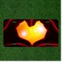 Custom Personalized License Plate Auto Tag With Amazing Yellow Hand Heart Design