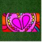 Custom Personalized License Plate Auto Tag With Pink Heart And Colorful Design