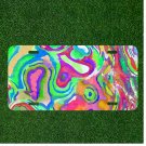 Custom Personalized License Plate Auto Tag With Wacky Creative Colors Design NEW