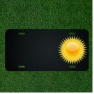 Custom Personalized License Plate With Add Names To Amazing Yellow Sun Design