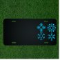 Custom Personalized License Plate With Add Names To Four Blue Snowflakes Design