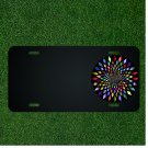 Custom Personalized License Plate With Add Names To Colorful Circle Design NEW