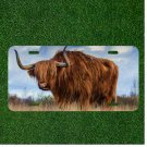 Custom Personalized License Plate Auto Tag With Amazing Design OF Hairy Animal