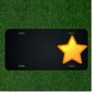 Custom Personalized License Plate With Add Names To Star Yellow Golden Shapes