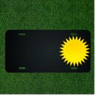 Custom Personalized License Plate With Add Names To Sun Yellow Star Weather