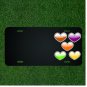 Custom Personalized License Plate With Add Names To Gloss Glossy Hearts Love