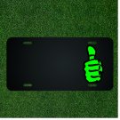 Custom Personalized License Plate With Add Names To Thumb Up Like Hand
