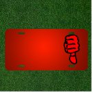 Custom Personalized License Plate With Add Names To Thumb Down Dislike Hand