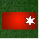 Custom Personalized License Plate With Add Names To White Star Design NEW