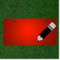 Custom Personalized License Plate With Add Names To Black Pencil Design NEW