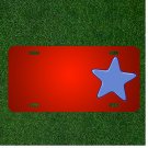 Custom Personalized License Plate With Add Names To Star Purple Shape Sky