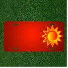 Custom Personalized License Plate With Add Names To Summer Sun Weather Heat