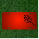 Custom Personalized License Plate With Add Names To Fall Leaf Black Beech