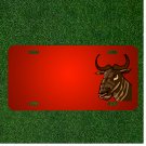 Custom Personalized License Plate With Add Names To Gnu Africa Animal Face