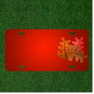 Custom Personalized License Plate With Add Names To Oak Oak Leaves Leaves