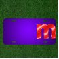 Custom Personalized License Plate With Add Names To Alphabet M Abc Letter