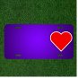 Custom Personalized License Plate With Add Names To Heart Love Red Valentine