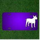 Custom Personalized License Plate With Add Names To Dog White Animal Mammal