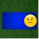 Custom Personalized License Plate With Add Names To Sad Icon Smiley Emotion
