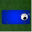 Custom Personalized License Plate With Add Names To Crying Smiley Emotion Sad