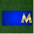 Custom Personalized License Plate With Add Names To Letter M Capital Letter