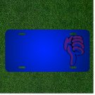 Custom Personalized License Plate With Add Names To Thumb Bad Down Minus