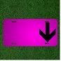 Custom Personalized Car License Plate With Add Names To Arrow Down Direction