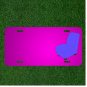 Custom Personalized Car License Plate With Add Names To Chair Armless Blue