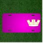 Custom Personalized Car License Plate With Add Names To Crown Gold Golden