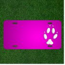 Custom Personalized Car License Plate With Add Names To Paw Footprint Animal
