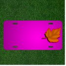 Custom Personalized Car License Plate With Add Names To Maple Autumn Fall