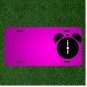 Custom Personalized Car License Plate With Add Names To Time Alarm Clock
