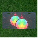 Custom Personalized Car License Plate With Christmas Red Card Xmas