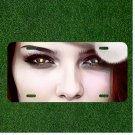 Custom Personalized License Plate Auto Tag With Blue And Green Eyes Women NEW
