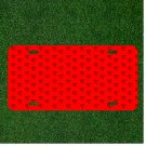 Custom Personalized License Plate Car Tag With Banner Desktop Hearts Red