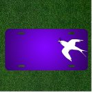 Custom Personalized License Plate With Add Names To Bird Twig Nest Flying