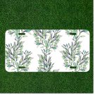 Custom Personalized License Plate Auto Tag With Amazing Leafy Design Image