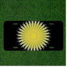Custom Personalized License Plate Auto Tag With Amazing Flowerly Like Design
