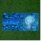 Custom Personalized License Plate Auto Tag With Amazing Blue Man Design
