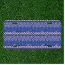 Custom Personalized License Plate Auto Tag With Christmas Type Pattern Design