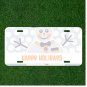 Custom Personalized License Plate With Creative Design Art With Happy Holidays