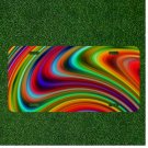 Custom Personalized License Plate Auto Tag With COLORFUL Rainbow Design ART