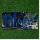 Custom Personalized License Plate Auto Tag With BLOG Planet Earth Design